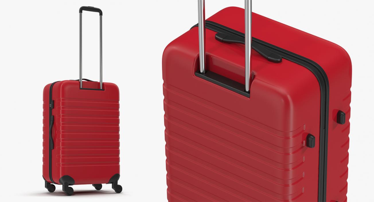 3D model Hotel Luggage Cart and Luggage Bag Collection