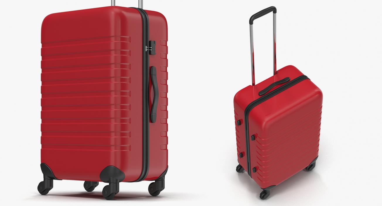 3D model Hotel Luggage Cart and Luggage Bag Collection