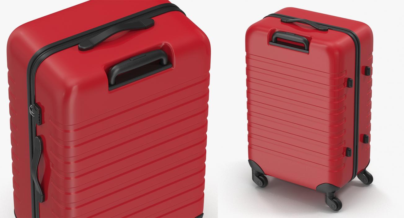 3D model Hotel Luggage Cart and Luggage Bag Collection