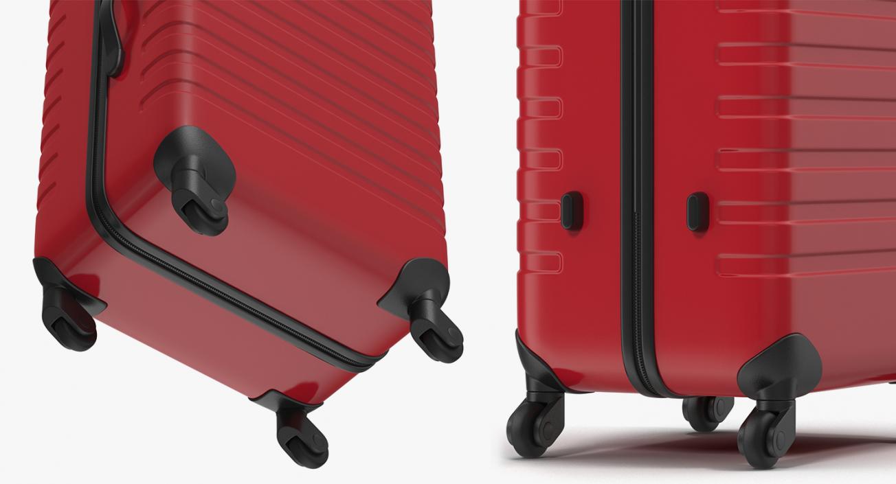 3D model Hotel Luggage Cart and Luggage Bag Collection