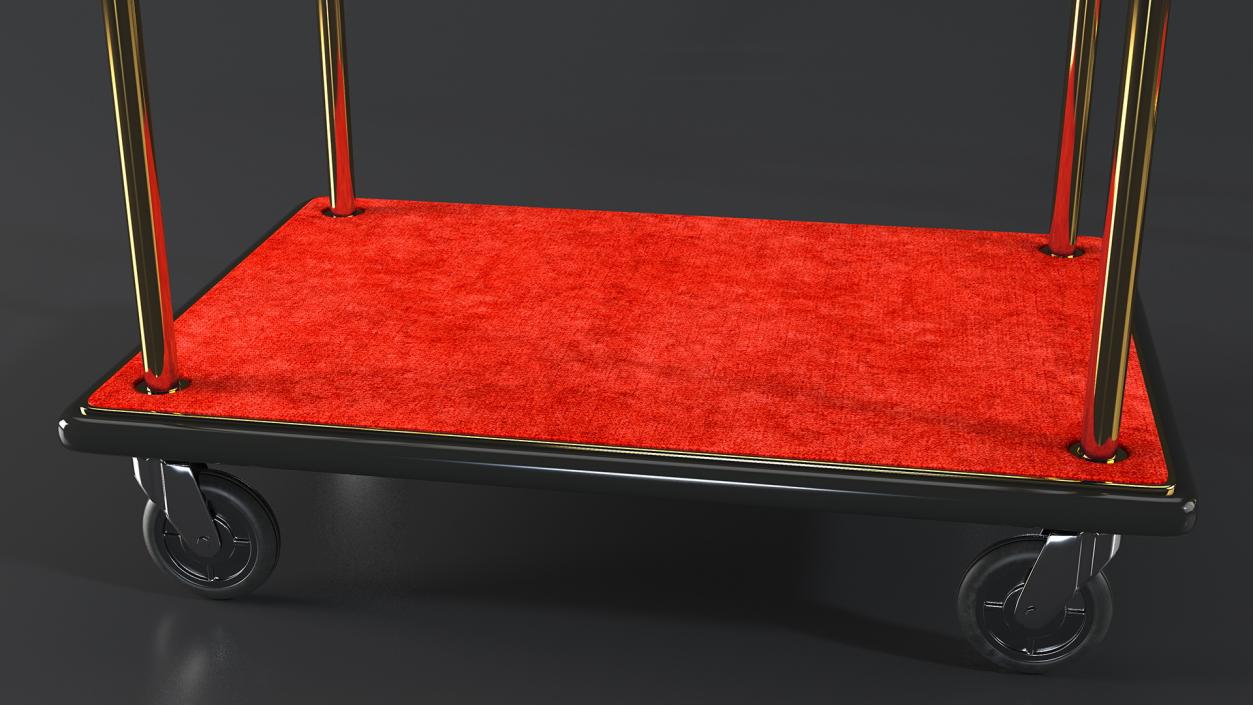 3D model Hotel Luggage Cart and Luggage Bag Collection