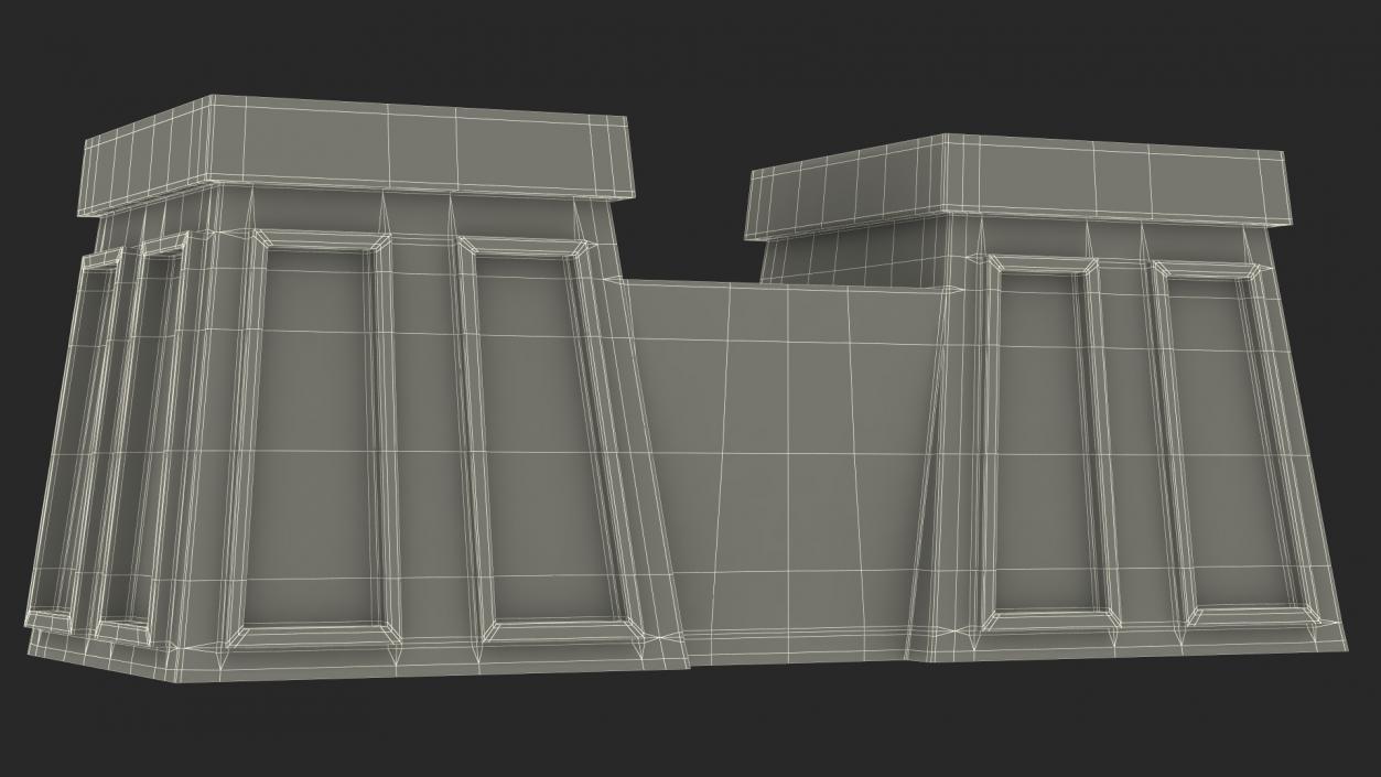 3D model Stylized Arab Gate to the Yard