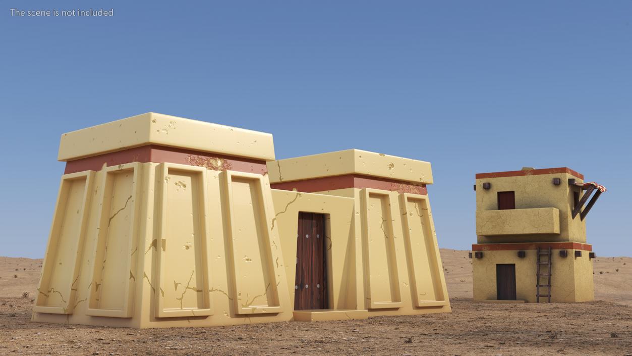 3D model Stylized Arab Gate to the Yard