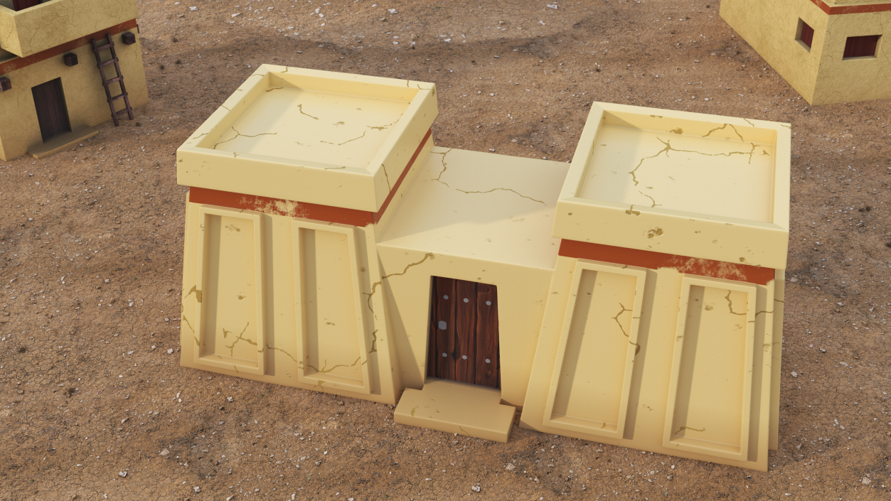 3D model Stylized Arab Gate to the Yard