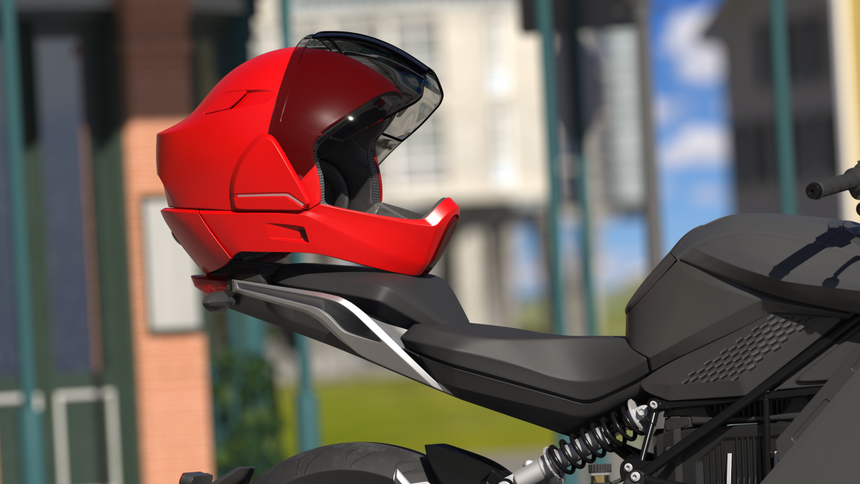 3D Smart Motorcycle Helmet model