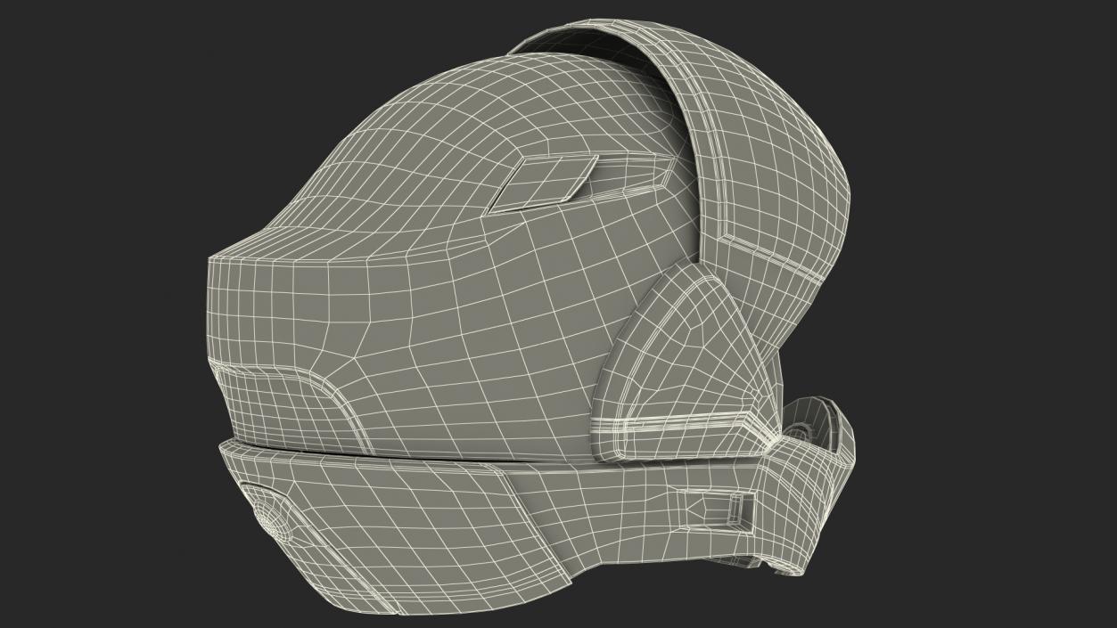 3D Smart Motorcycle Helmet model