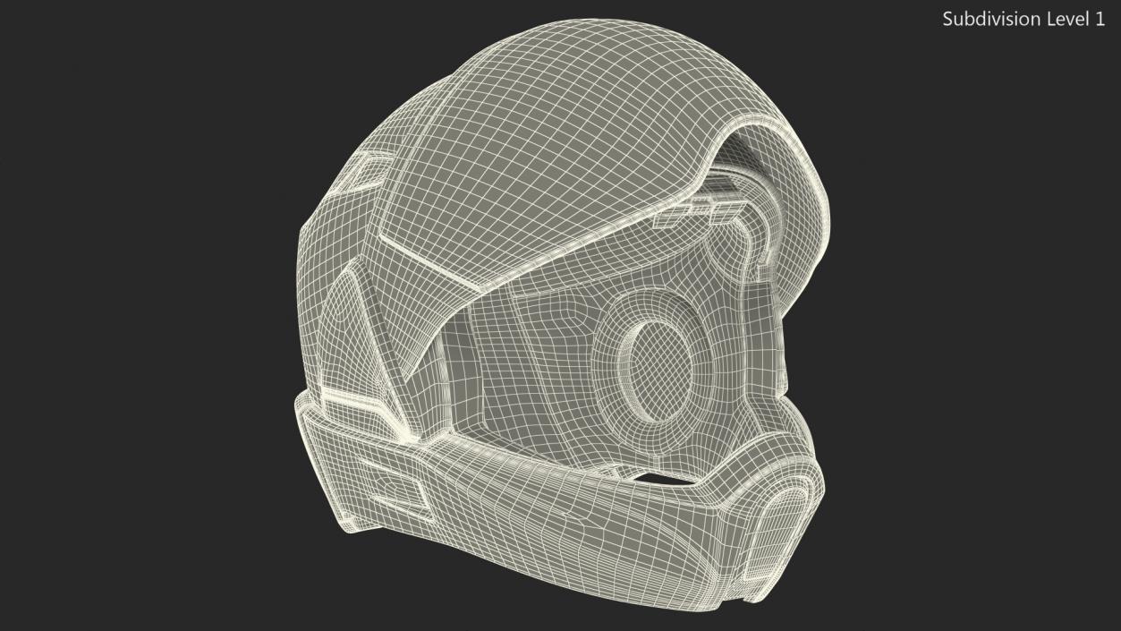 3D Smart Motorcycle Helmet model