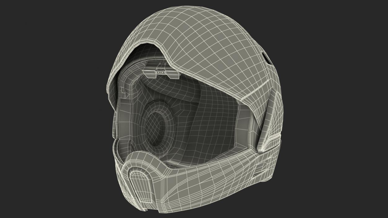 3D Smart Motorcycle Helmet model