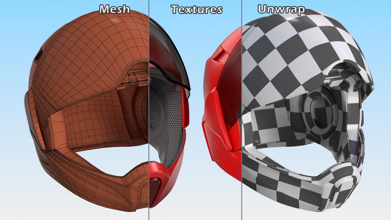 3D Smart Motorcycle Helmet model