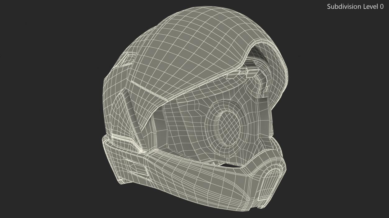 3D Smart Motorcycle Helmet model