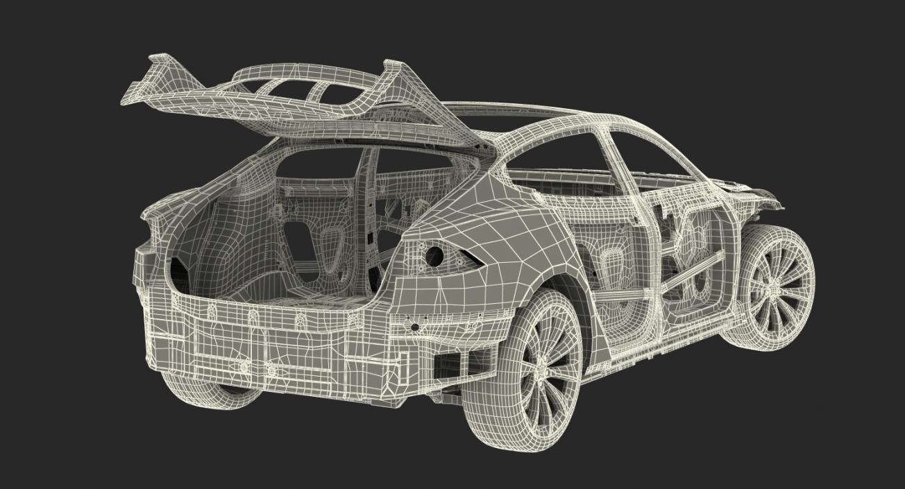 3D Tesla Model S Frame and Chassis