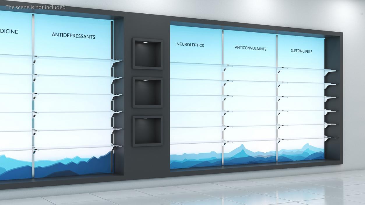 Pharmacy Display Stand 3D