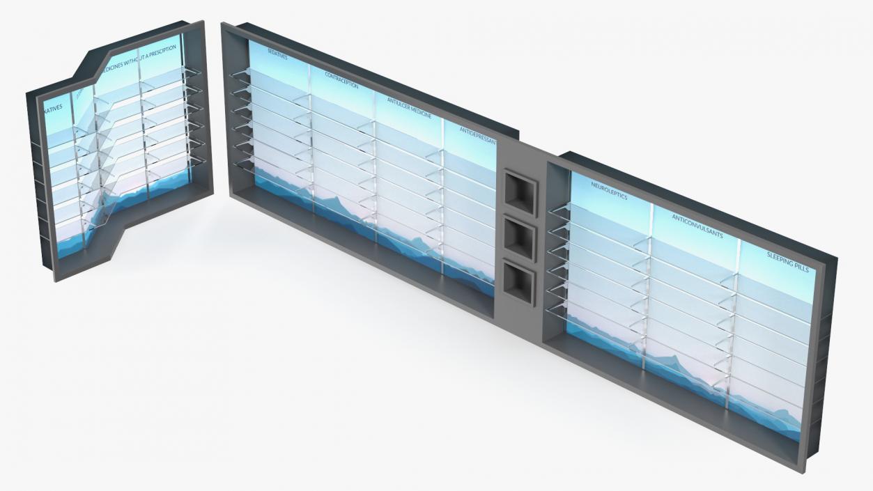 Pharmacy Display Stand 3D