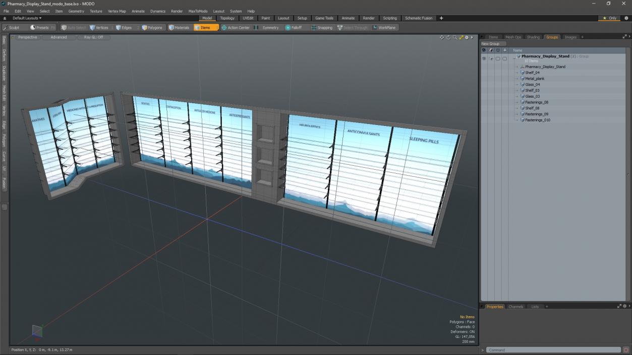 Pharmacy Display Stand 3D