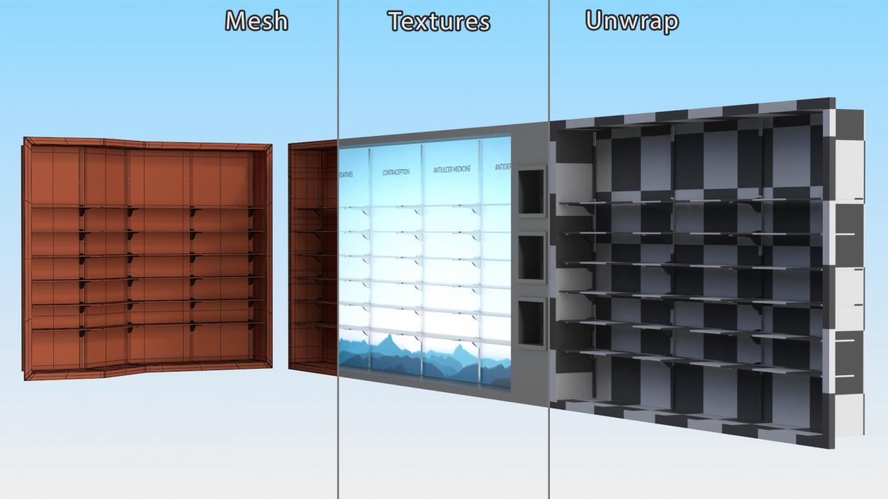 Pharmacy Display Stand 3D