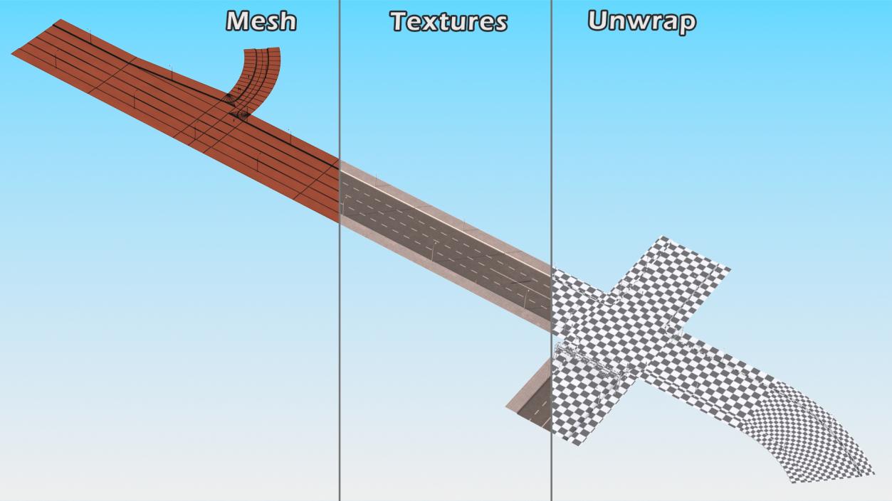 Highway Road Elements Collection 2 3D model