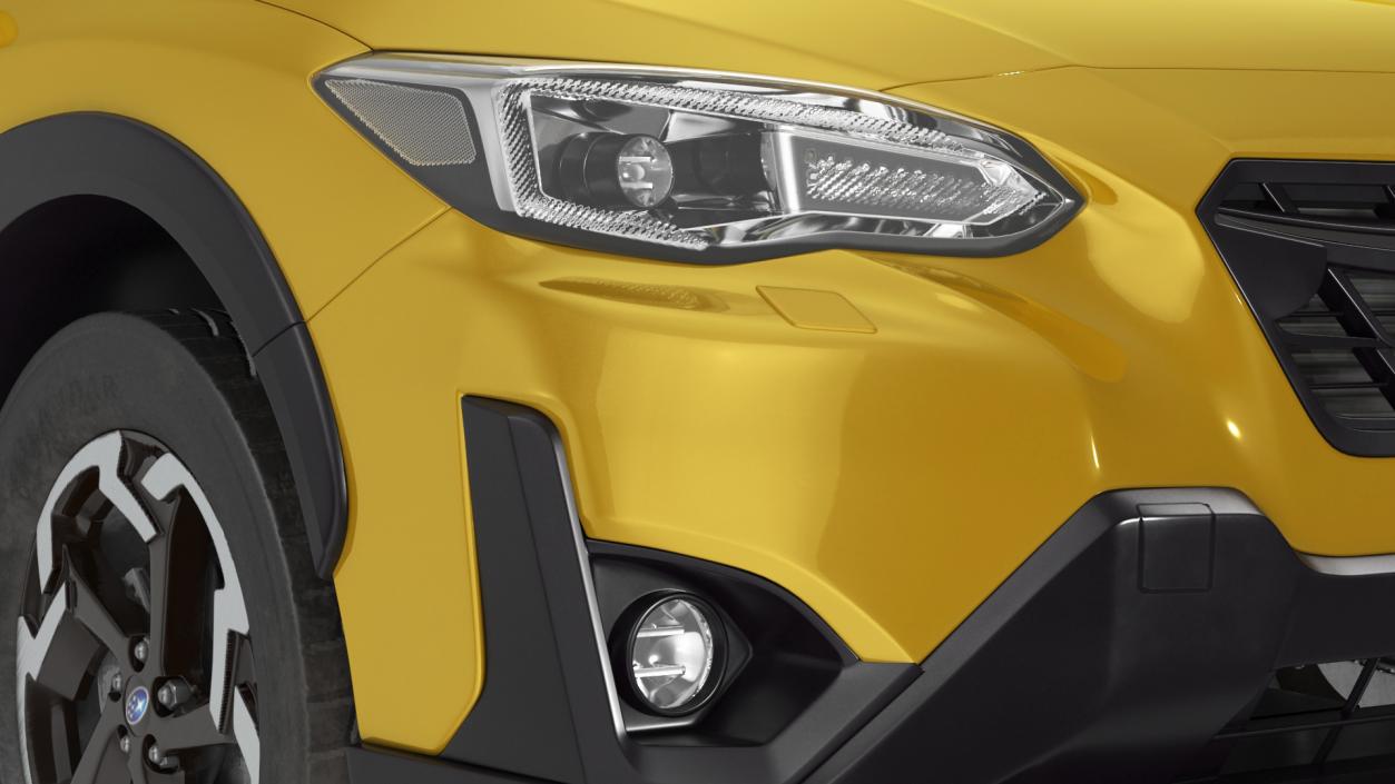 3D 2020 Subaru XV SUV Simple Interior Yellow