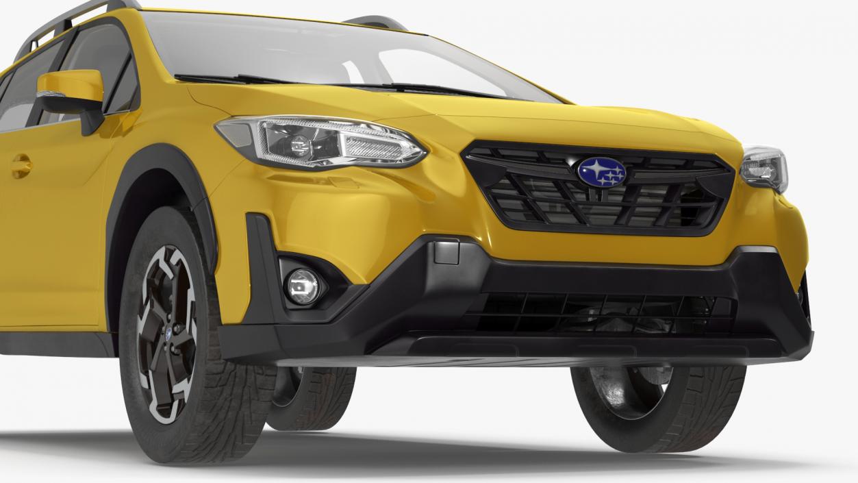 3D 2020 Subaru XV SUV Simple Interior Yellow