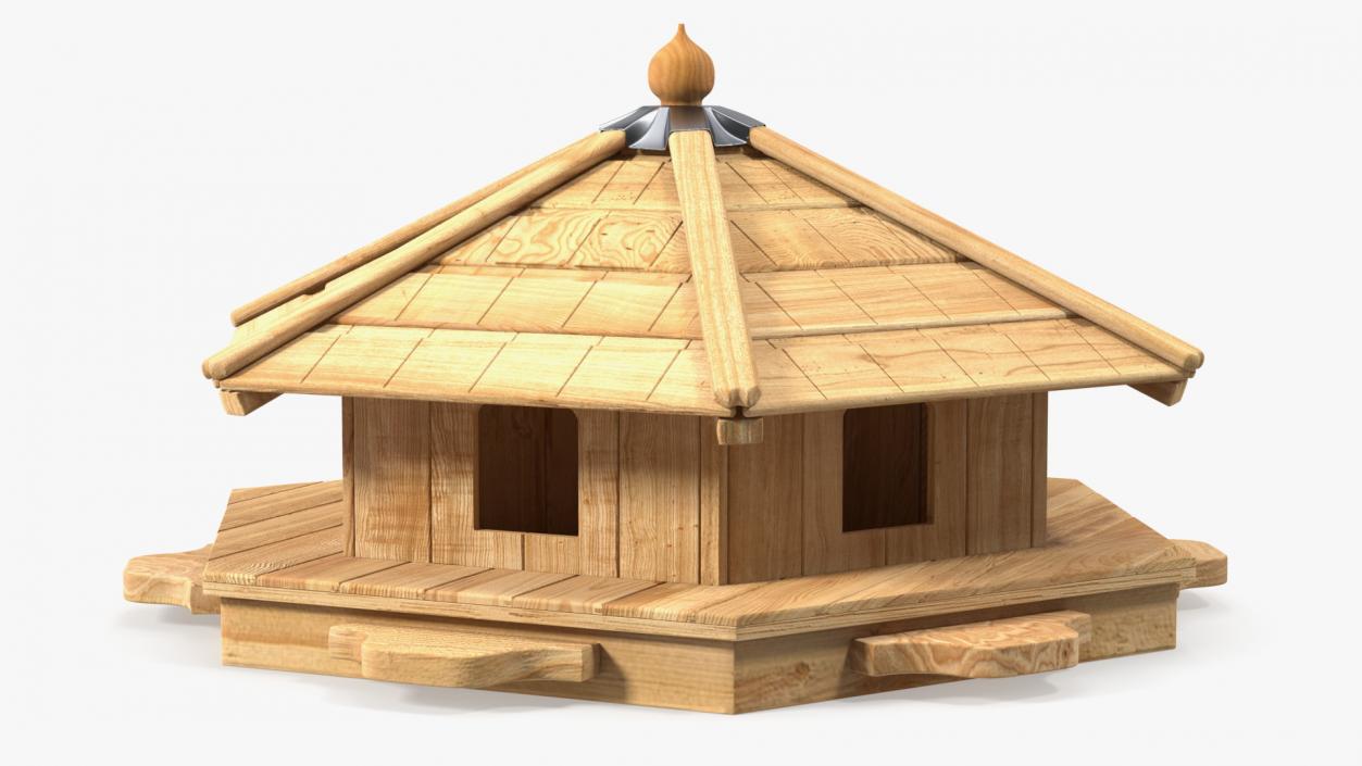 Floating Duck House 6 Nests 2 3D model