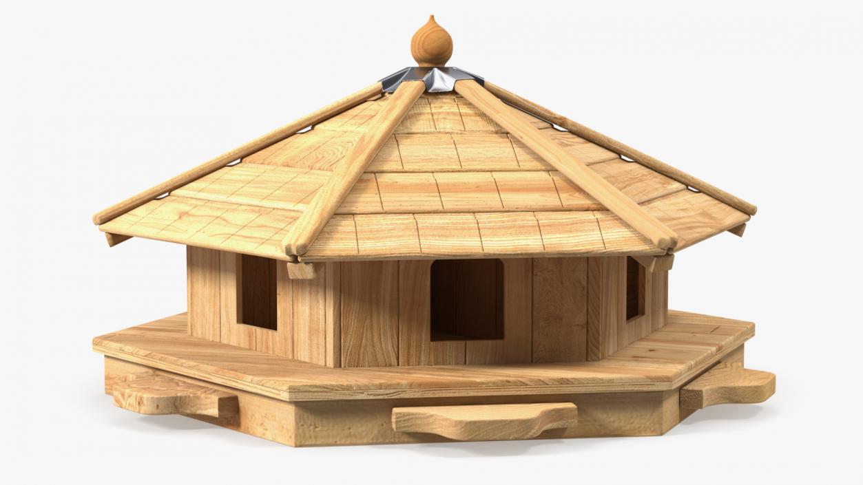 Floating Duck House 6 Nests 2 3D model