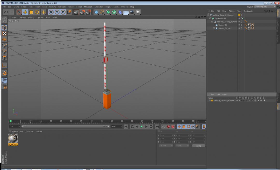 Vehicle Security Barrier 3D model