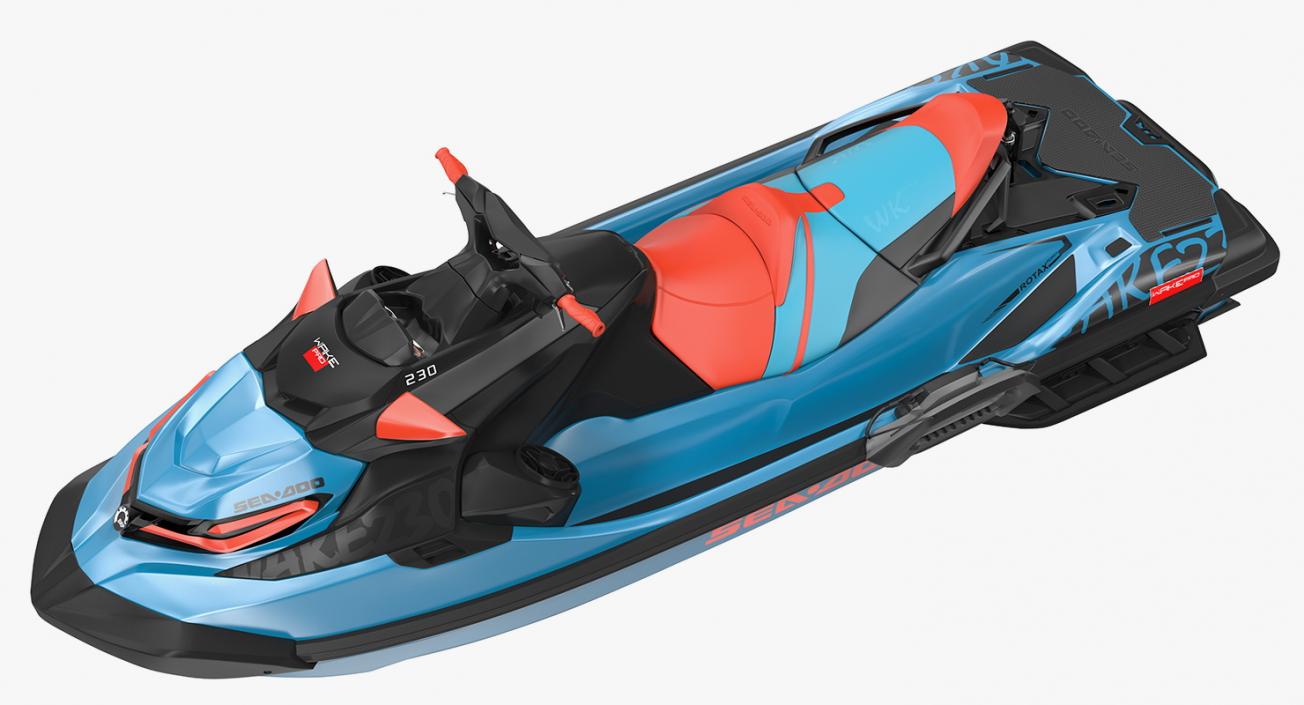 3D Sea Doo WAKE PRO 230 Jet Ski model