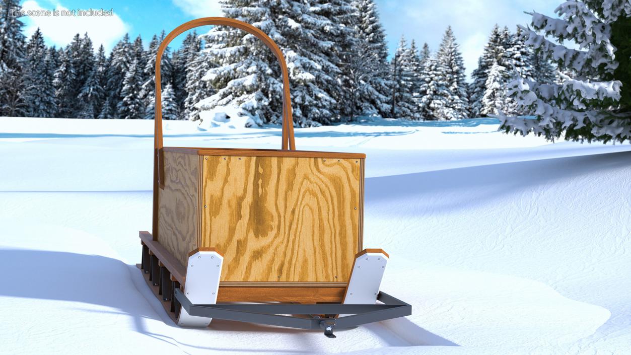 3D Ski Cargo Sleds Collection