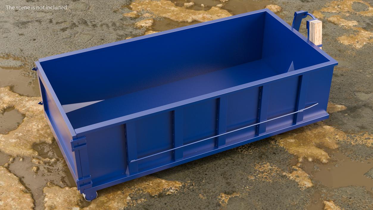 3D model Roll Off Dumpster Container 15 Yard