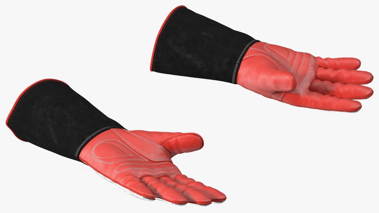 3D model Aluminized Heat Resistant Welding Gloves