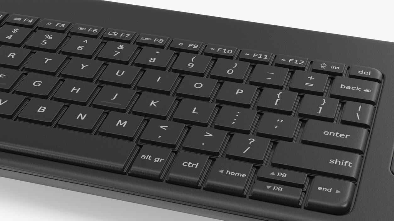 3D Logitech Keyboard K400 Black model