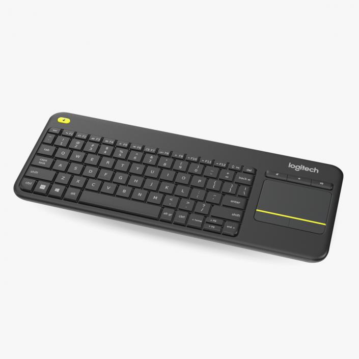 3D Logitech Keyboard K400 Black model