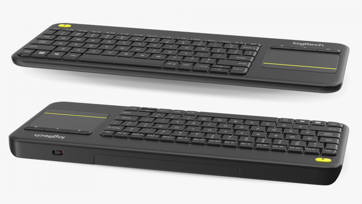 3D Logitech Keyboard K400 Black model