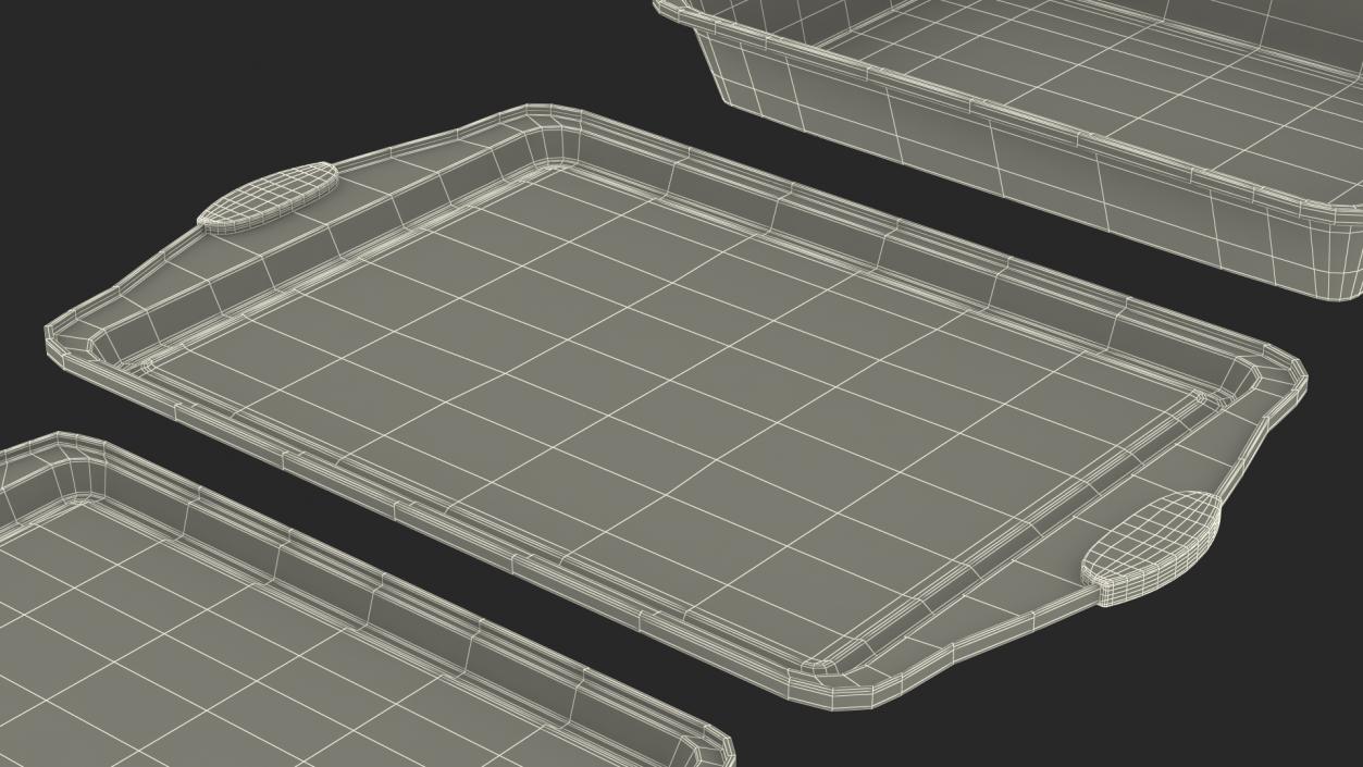 3D Baking Trays Set