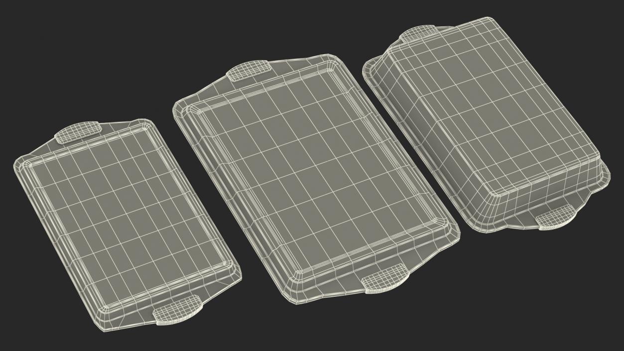 3D Baking Trays Set