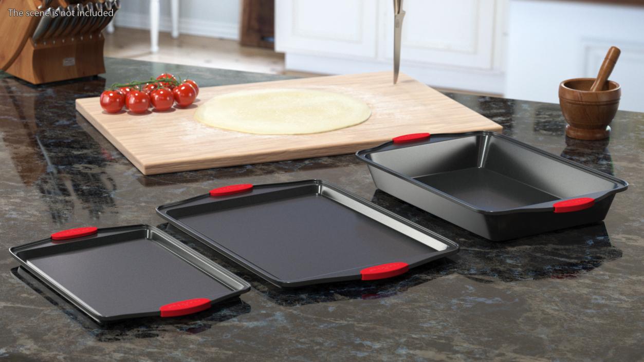 3D Baking Trays Set