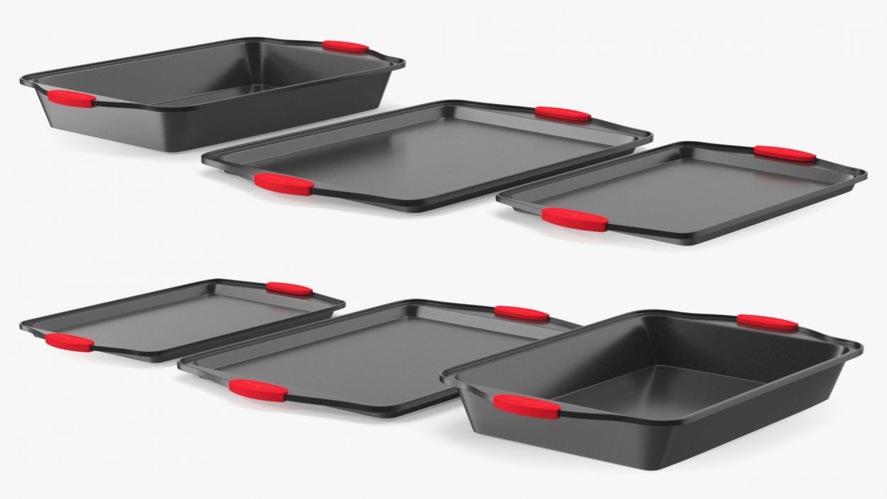 3D Baking Trays Set