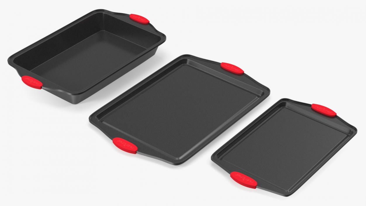 3D Baking Trays Set