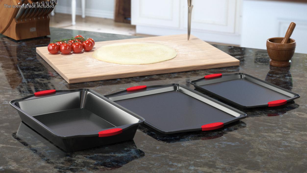 3D Baking Trays Set