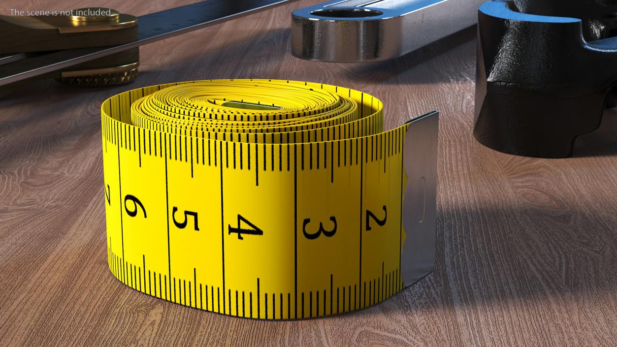 3D model Roll of Yellow Tailoring Meter