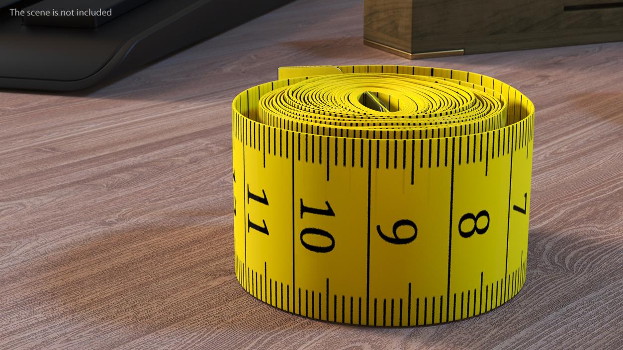 3D model Roll of Yellow Tailoring Meter