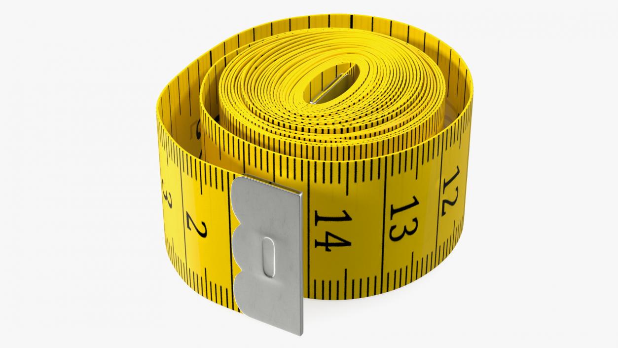 3D model Roll of Yellow Tailoring Meter