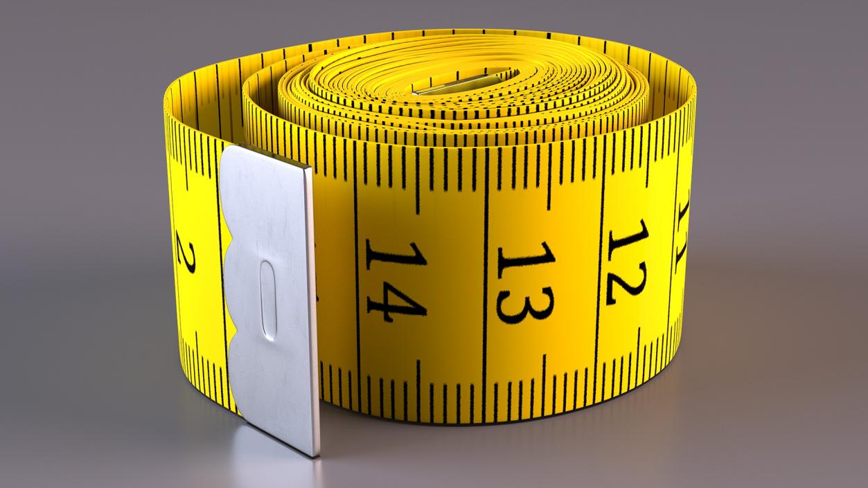 3D model Roll of Yellow Tailoring Meter