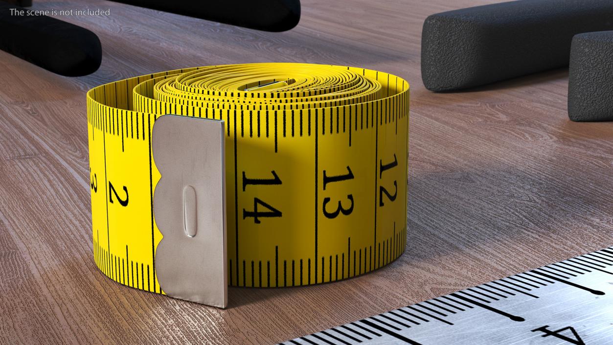 3D model Roll of Yellow Tailoring Meter