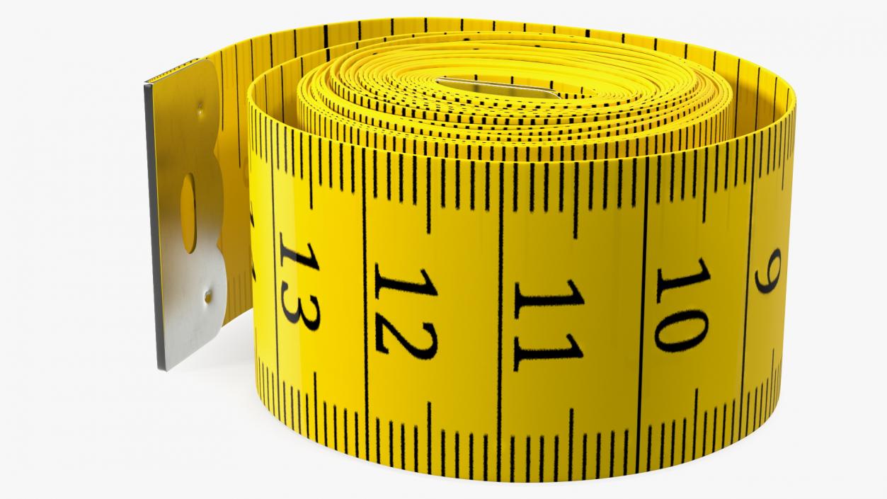 3D model Roll of Yellow Tailoring Meter