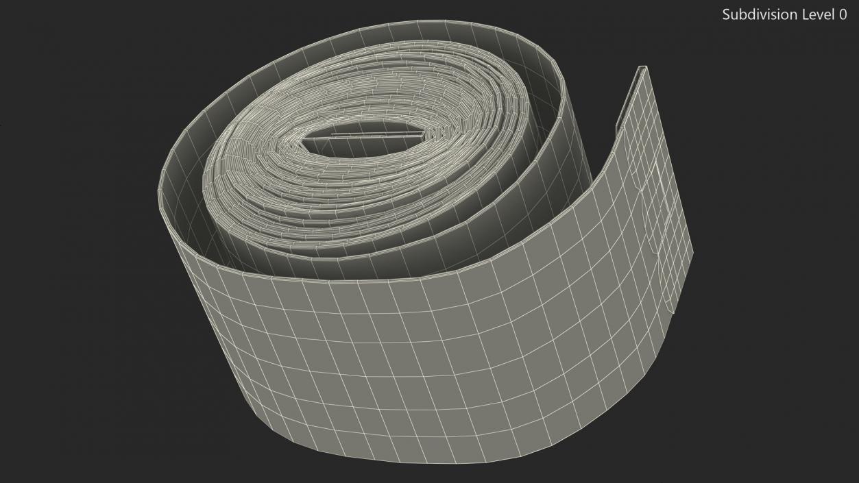 3D model Roll of Yellow Tailoring Meter