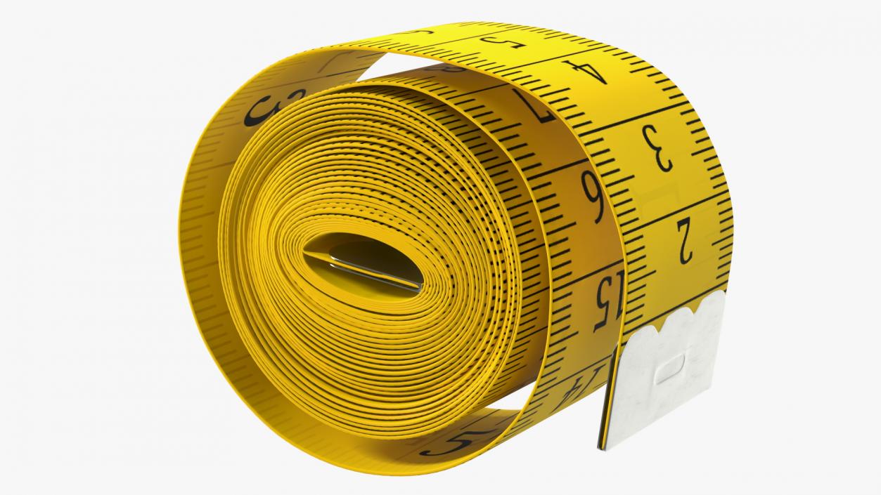 3D model Roll of Yellow Tailoring Meter