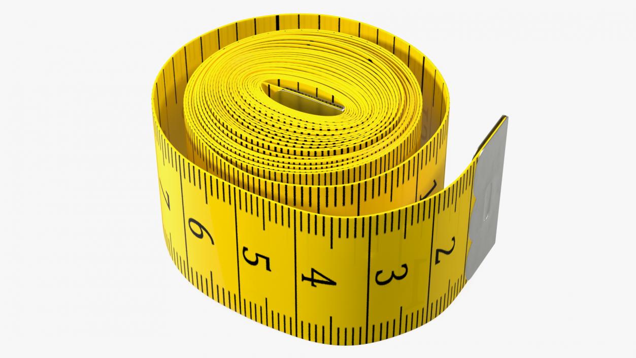 3D model Roll of Yellow Tailoring Meter