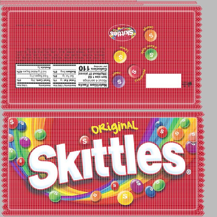 3D model Skittles Original Package