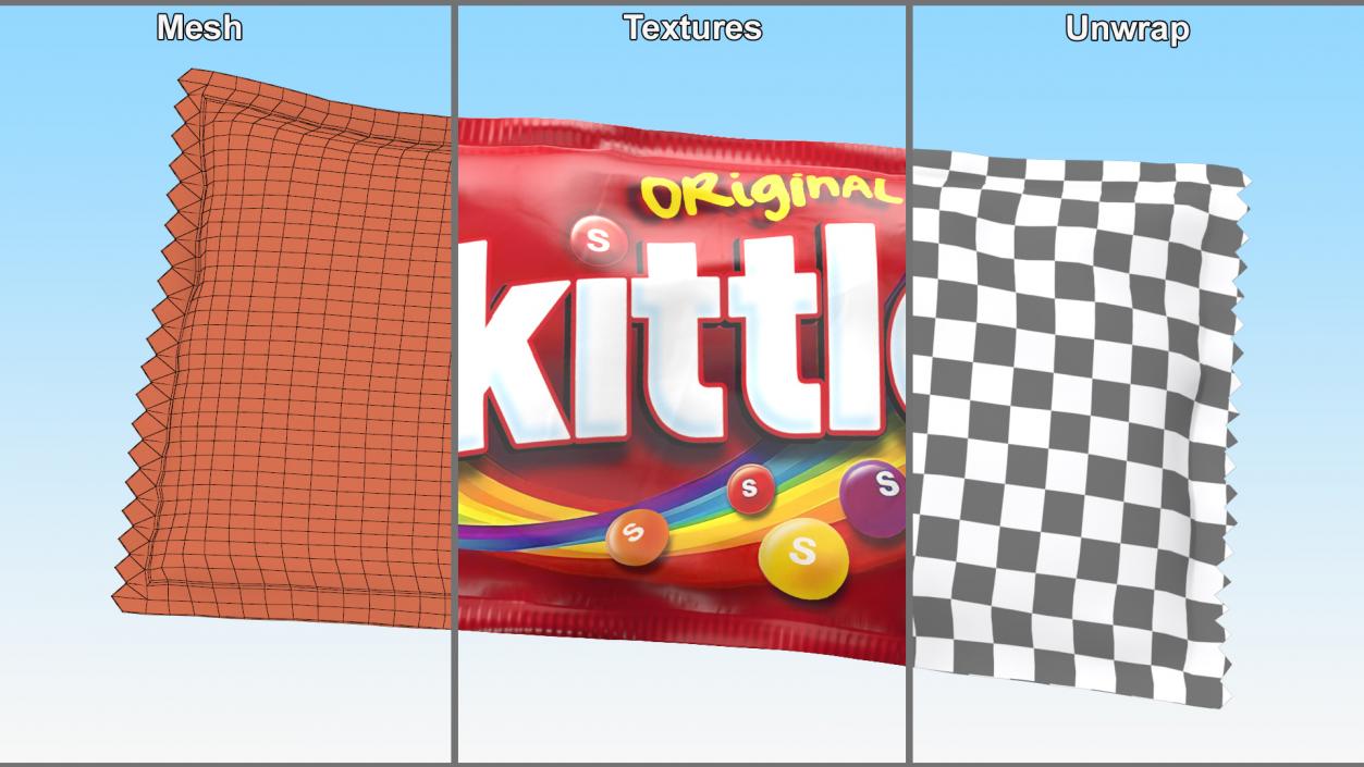 3D model Skittles Original Package