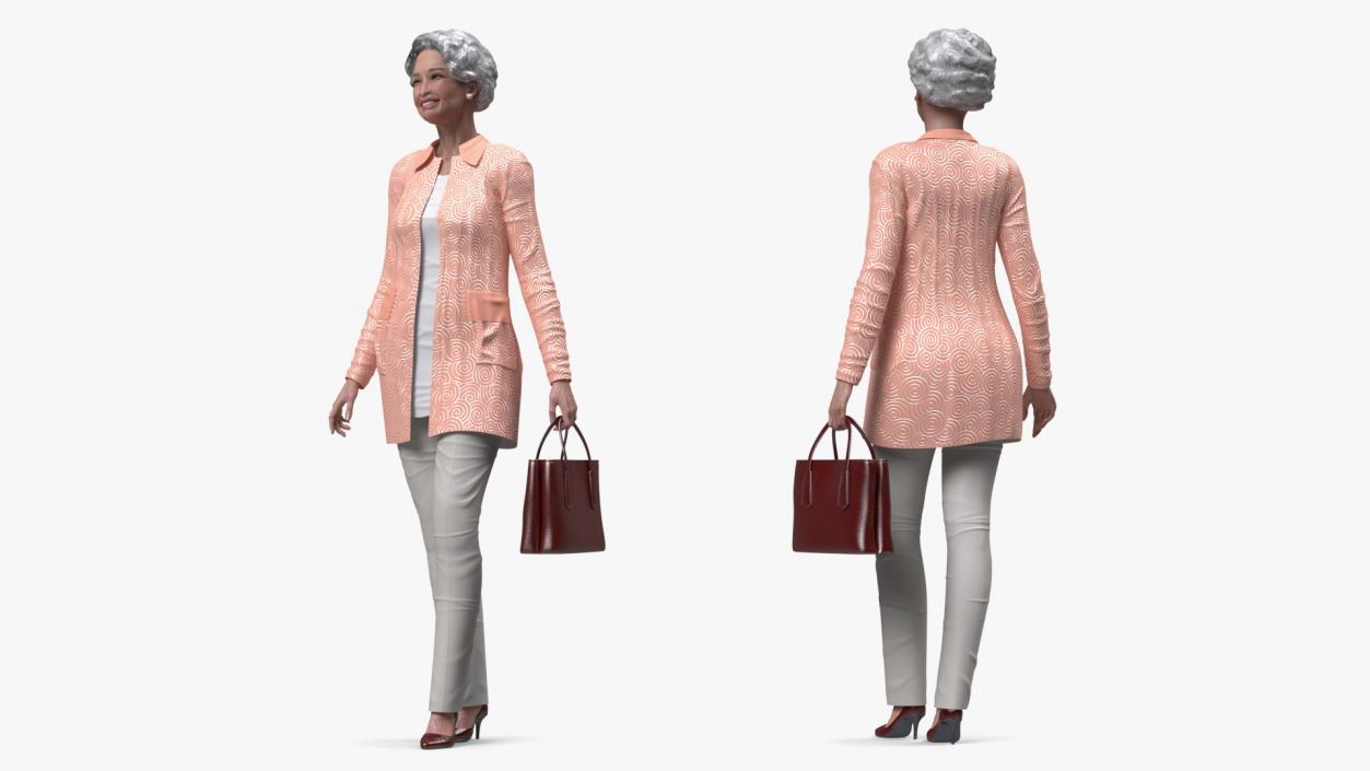 3D Asian Woman Everyday Style Rigged model